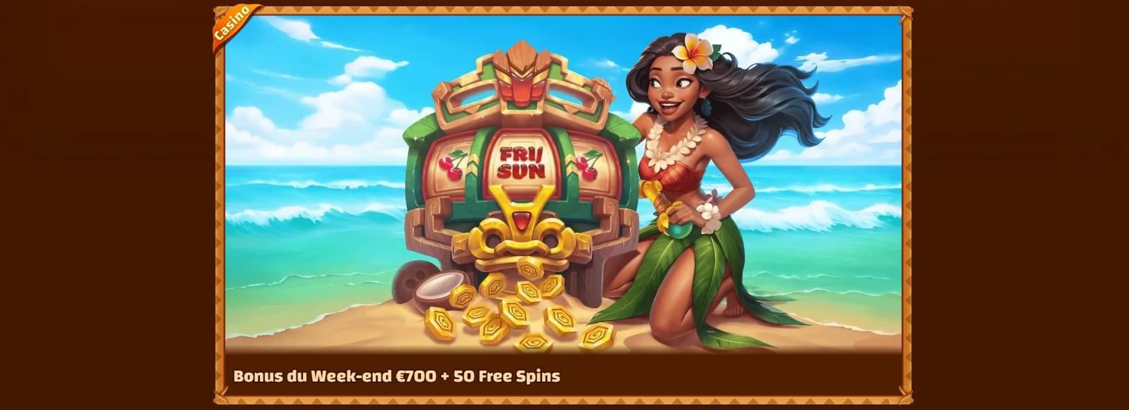 Bonus recharge du week-end sur Tiki Casino